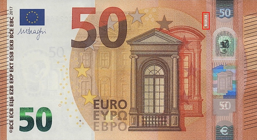 Billet de 50 € 2017 Italie