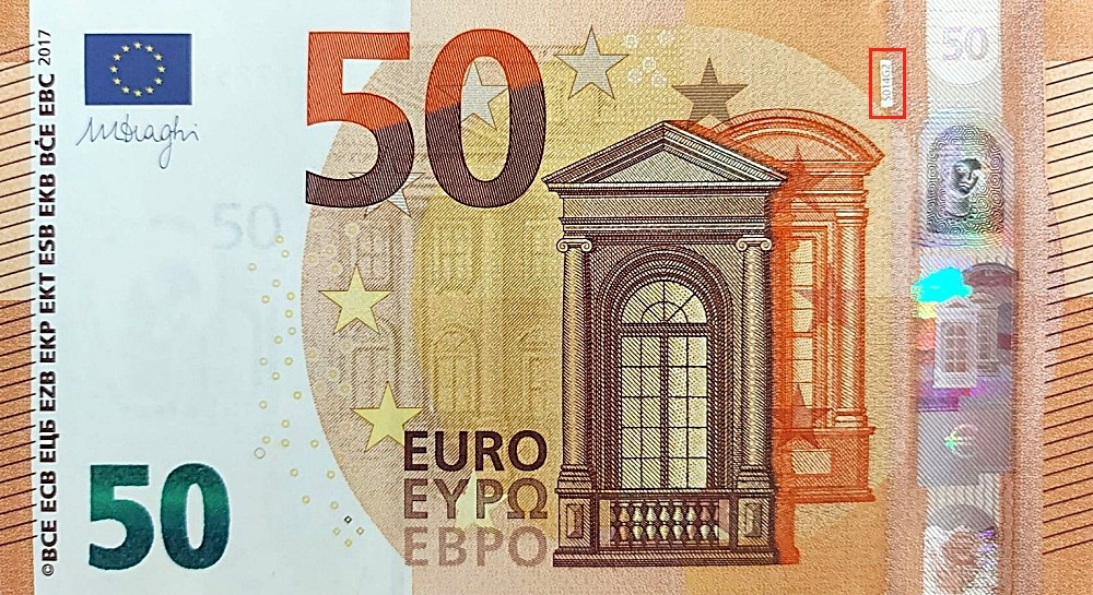Billet de 50 € 2017 Italie