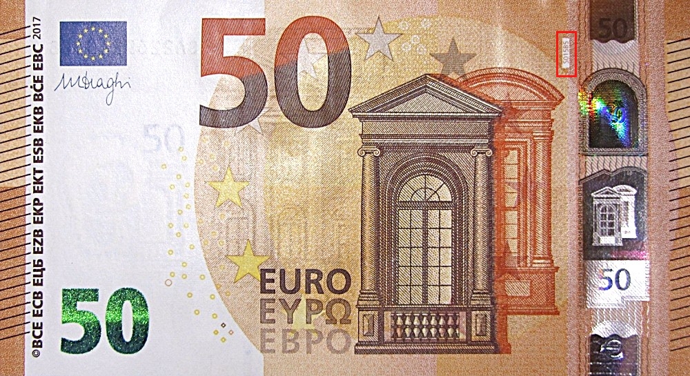 Billet de 50 € 2017 Italie