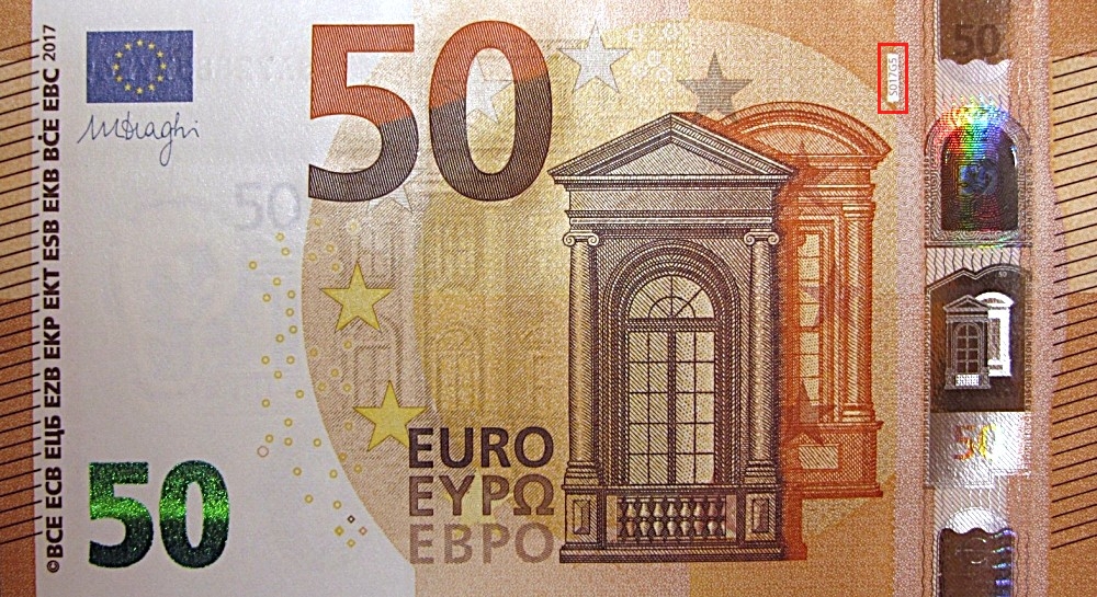 Billet de 50 € 2017 Italie