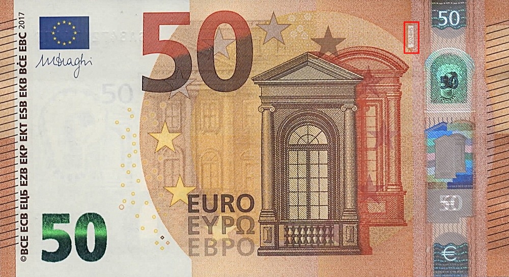 Billet de 50 € 2017 Italie