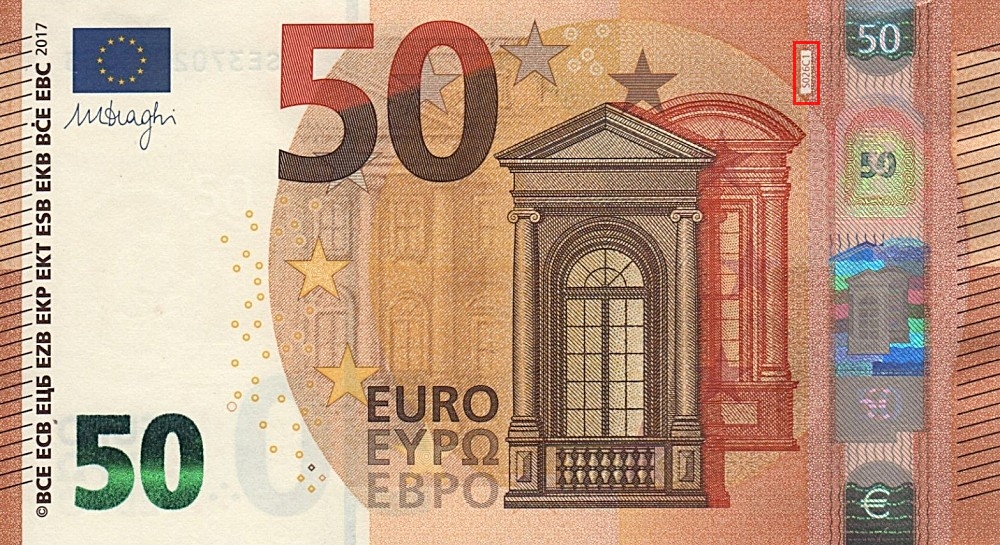 Billet de 50 € 2017 Italie