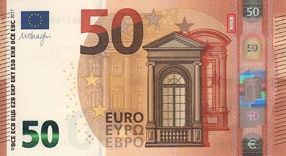 Billet de 50 € 2017 Italie