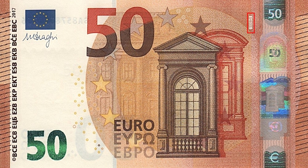 Billet de 50 € 2017 Italie