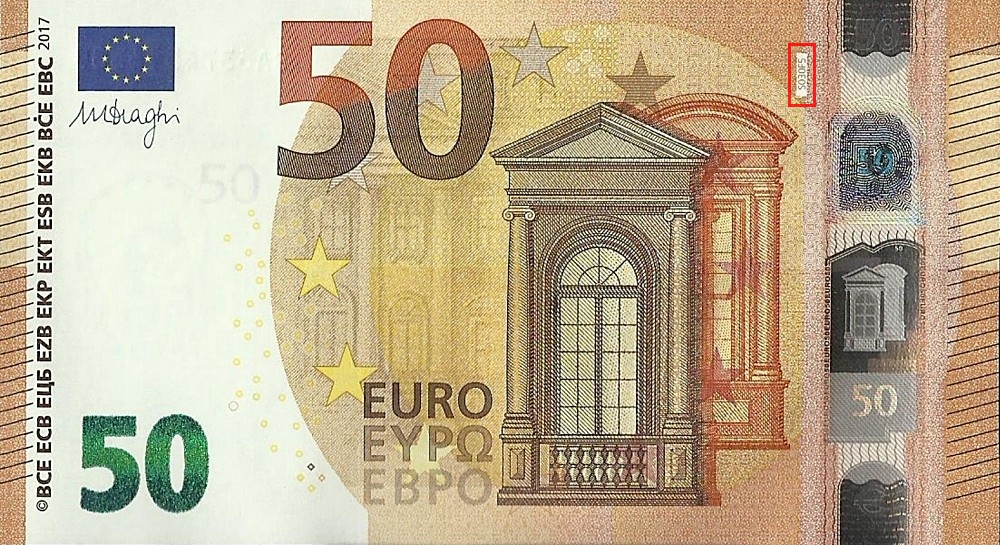 Billet de 50 € 2017 Italie