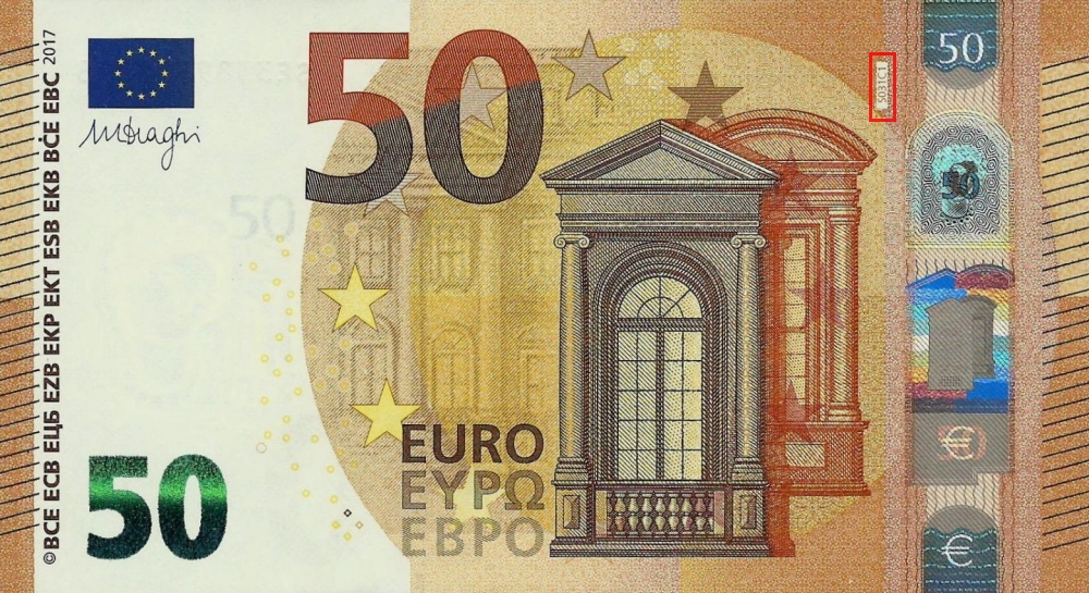 Billet de 50 € 2017 Italie