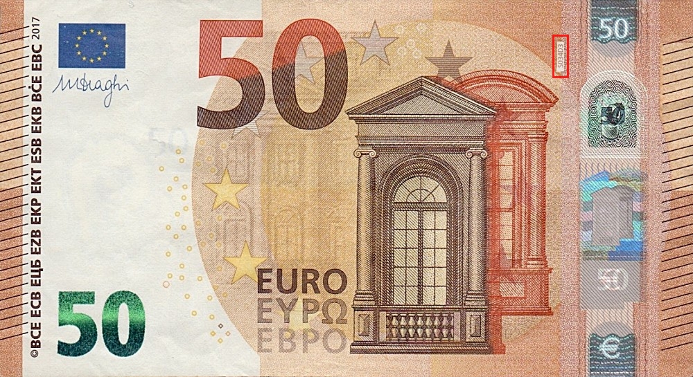 Billet de 50 € 2017 Italie