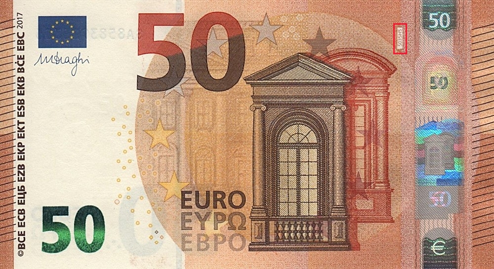 Billet de 50 € 2017 Italie