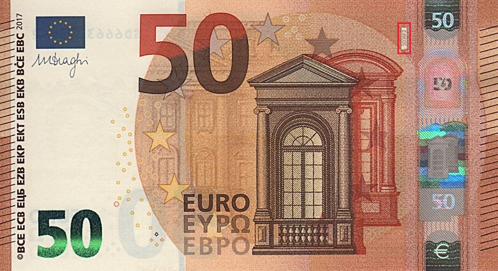 Billet de 50 € 2017 Italie