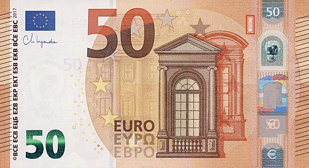 Billet de 50 € 2017 Italie