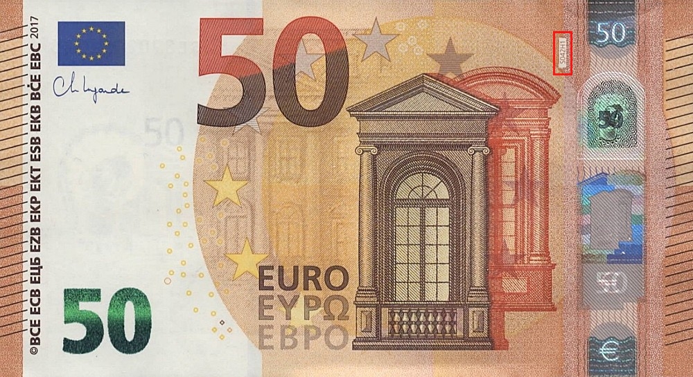 Billet de 50 € 2017 Italie