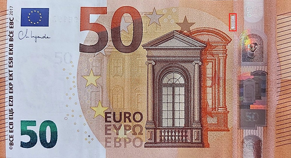 Billet de 50 € 2017 Italie