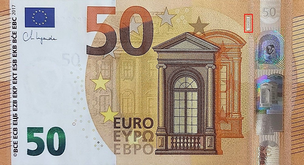 Billet de 50 € 2017 Italie