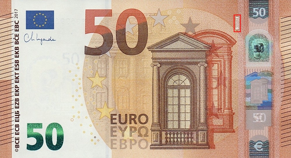 Billet de 50 € 2017 Italie