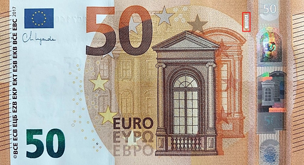 Billet de 50 € 2017 Italie