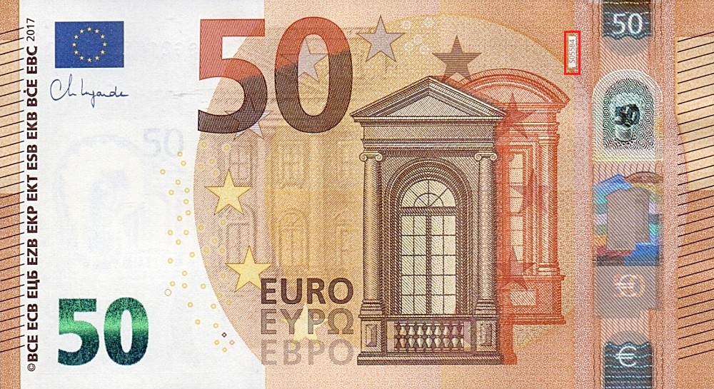 Billet de 50 € 2017 Italie