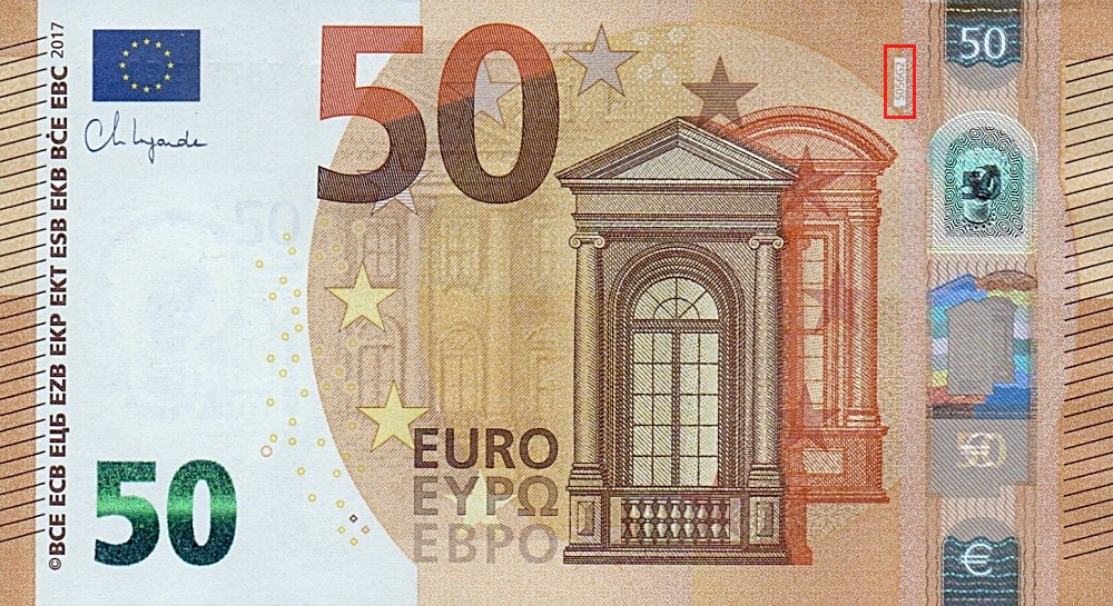 Billet de 50 € 2017 Italie