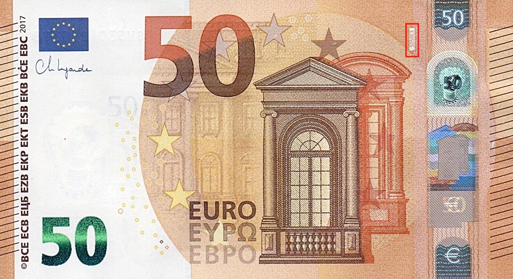 Billet de 50 € 2017 Italie