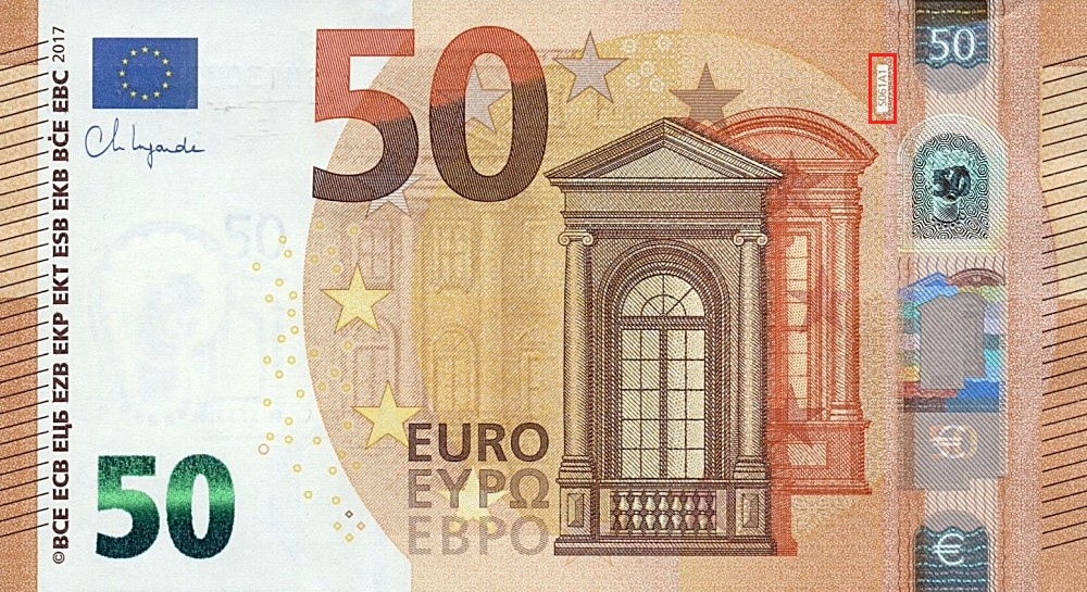 Billet de 50 € 2017 Italie