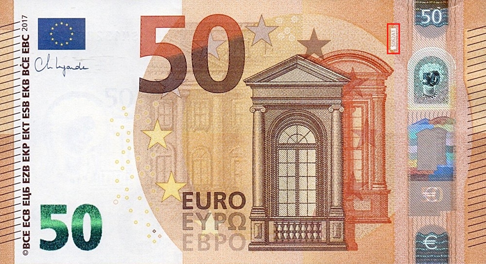 Billet de 50 € 2017 Italie