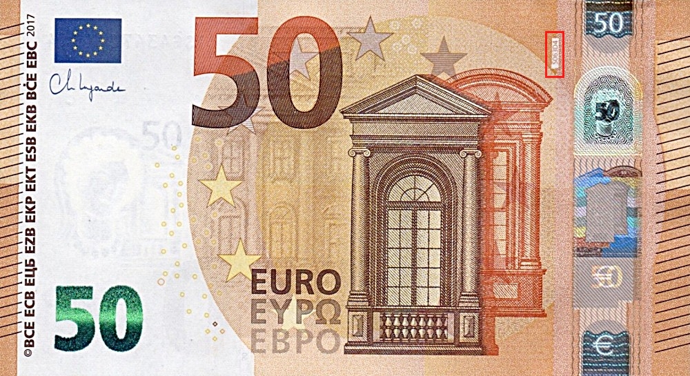 Billet de 50 € 2017 Italie