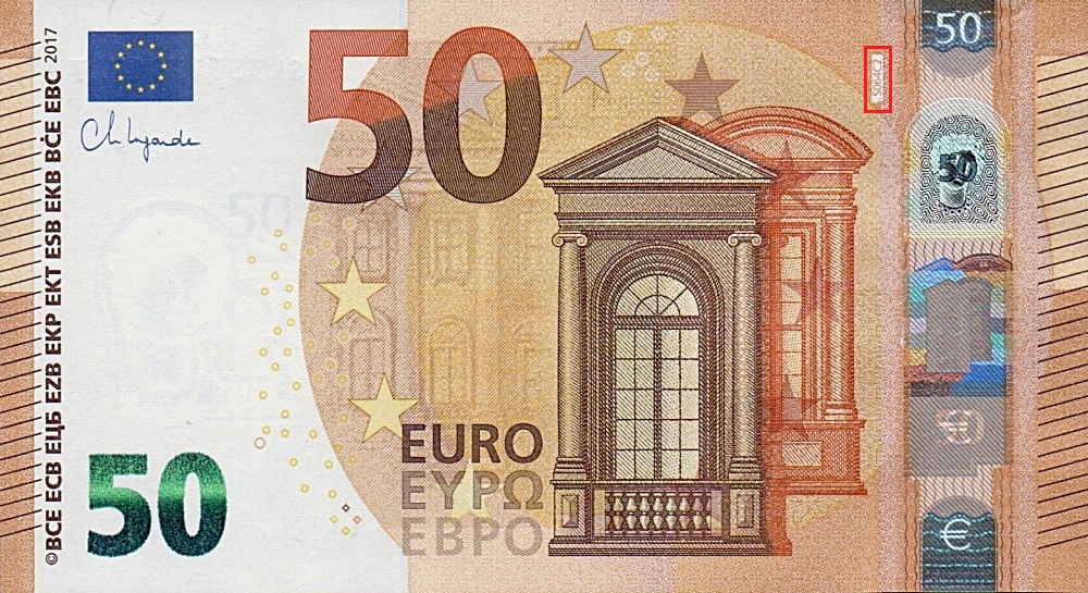 Billet de 50 € 2017 Italie