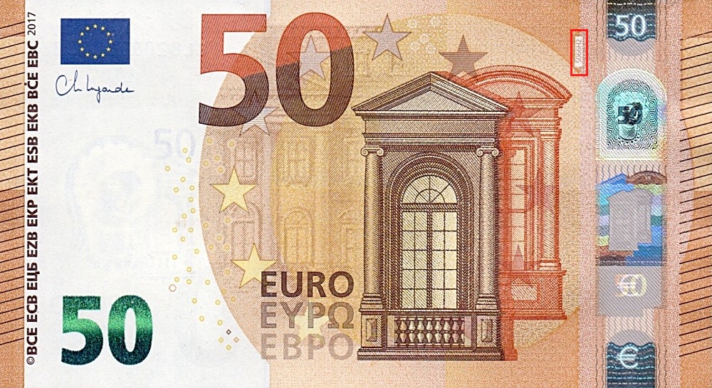 Billet de 50 € 2017 Italie