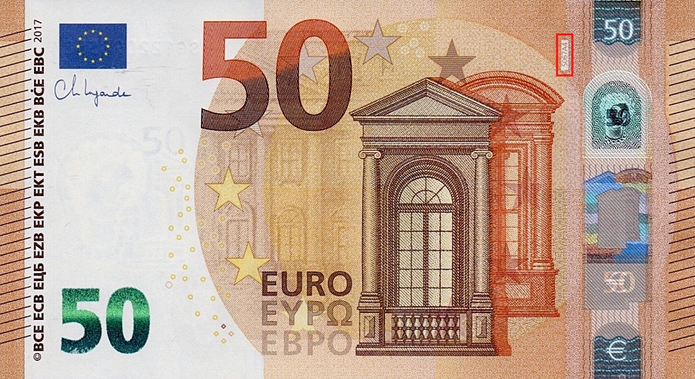Billet de 50 € 2017 Italie