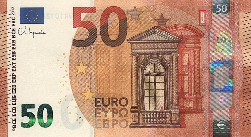 Billet de 50 € 2017 France