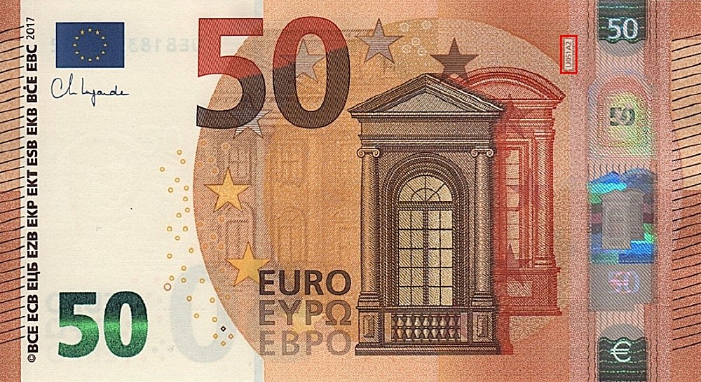 Billet de 50 € 2017 France