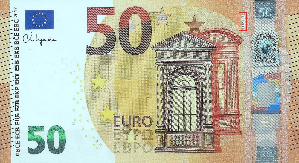 Billet de 50 € 2017 France
