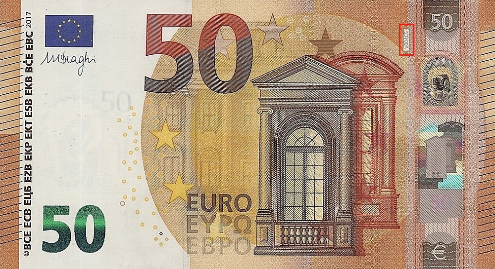 Billet de 50 € 2017 Espagne
