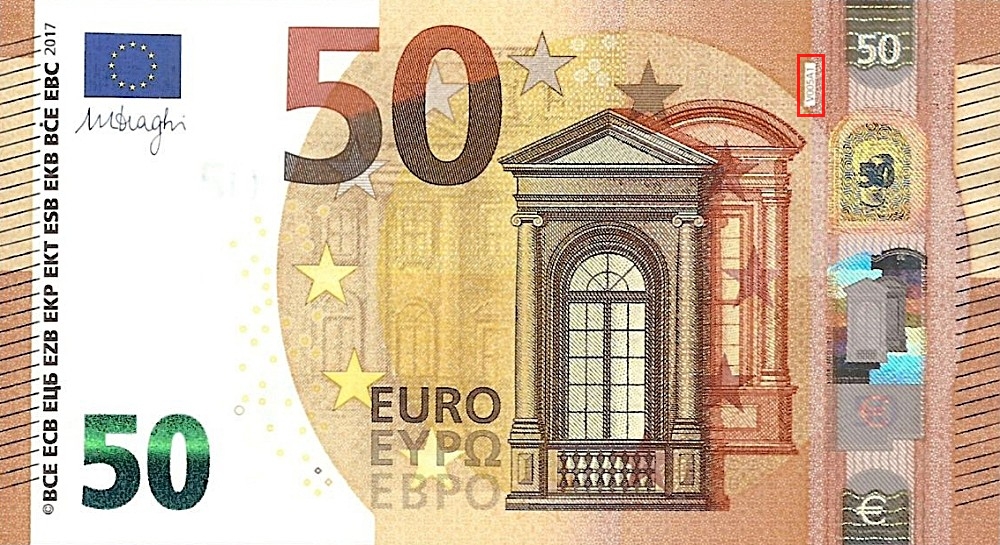 Billet de 50 € 2017 Espagne