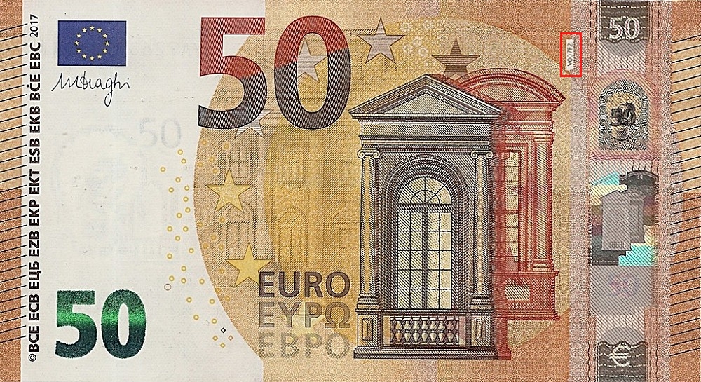Billet de 50 € 2017 Espagne