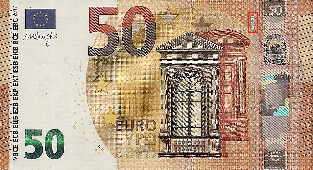 Billet de 50 € 2017 Espagne