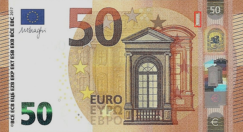 Billet de 50 € 2017 Espagne