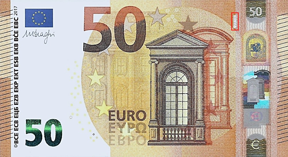 Billet de 50 € 2017 Espagne