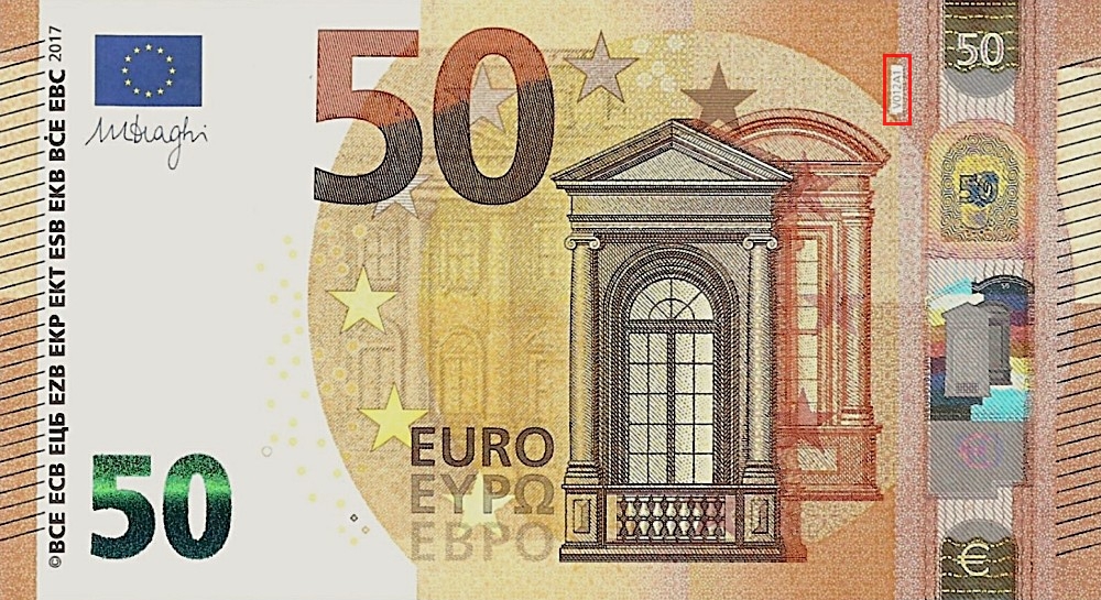 Billet de 50 € 2017 Espagne
