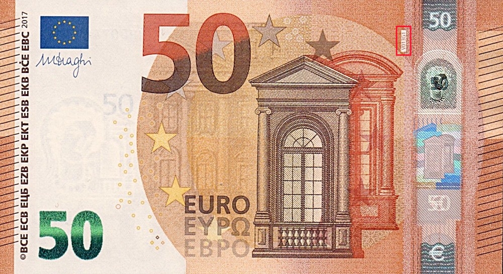 Billet de 50 € 2017 Espagne
