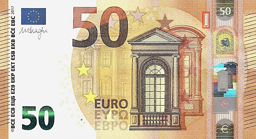 Billet de 50 € 2017 Espagne
