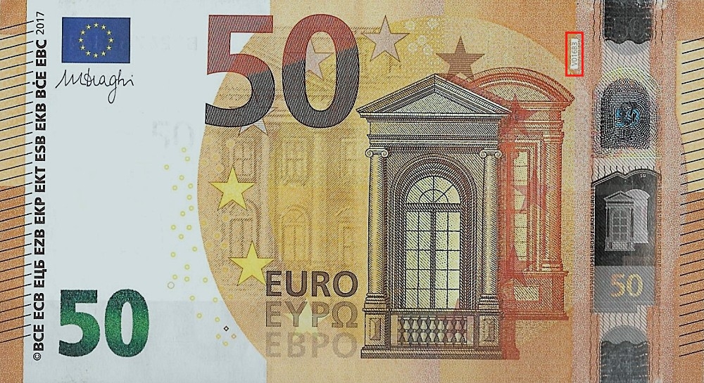 Billet de 50 € 2017 Espagne