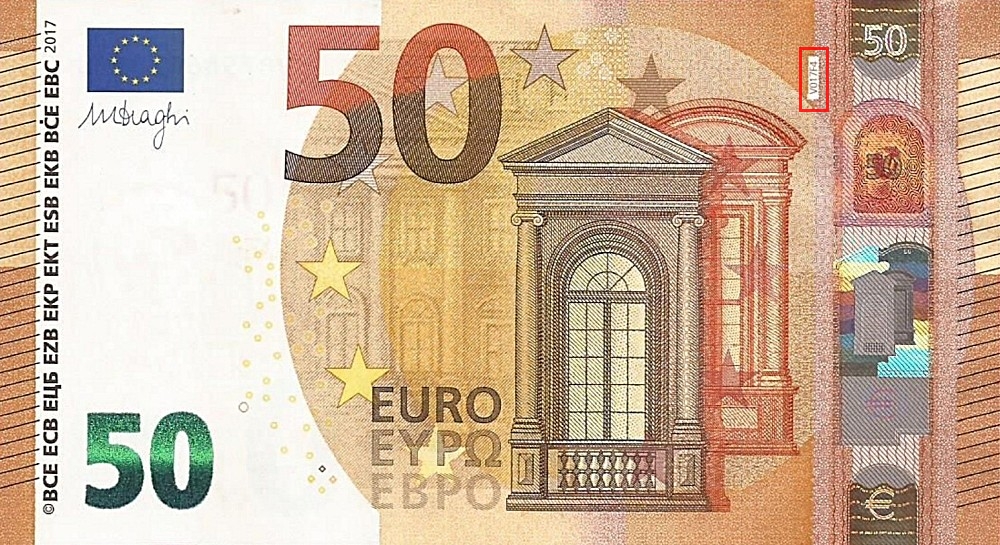 Billet de 50 € 2017 Espagne