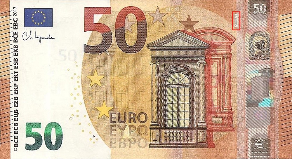 Billet de 50 € 2017 Espagne