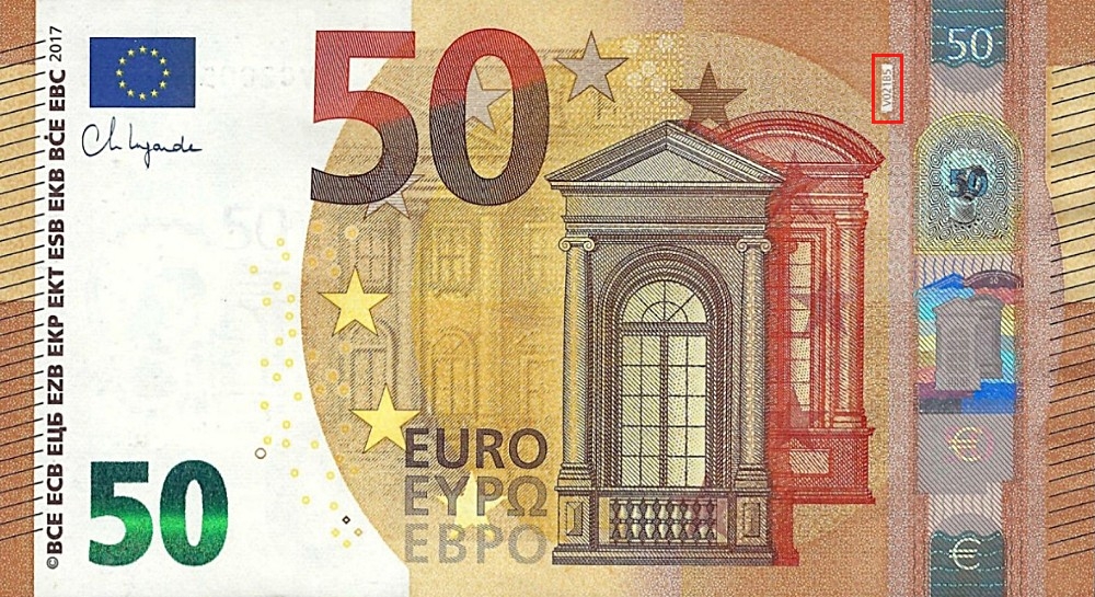Billet de 50 € 2017 Espagne