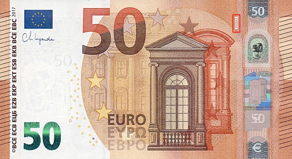 Billet de 50 € 2017 Espagne
