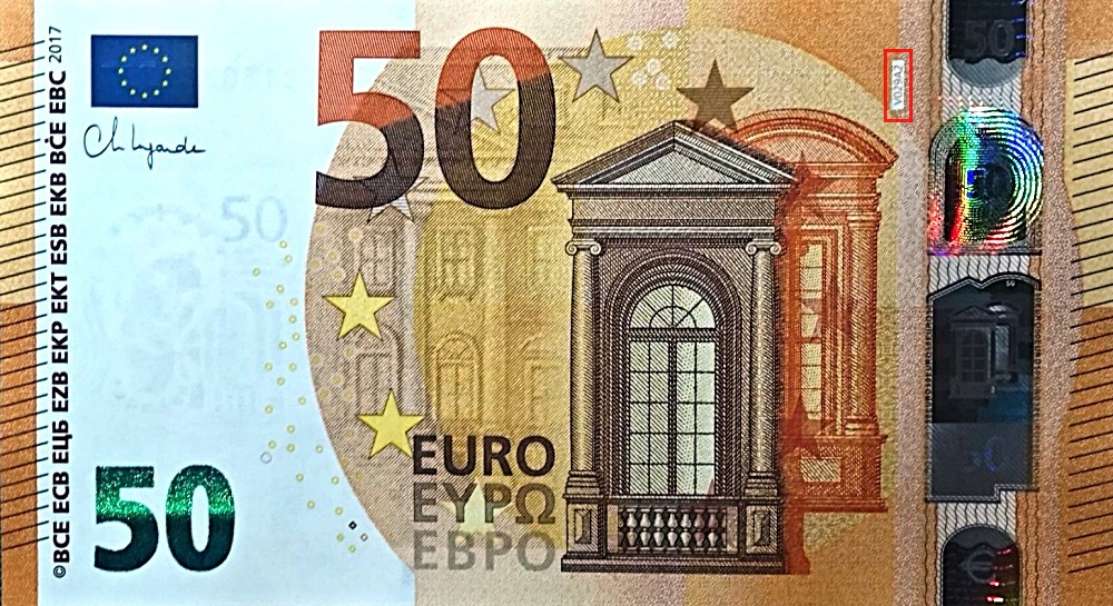Billet de 50 € 2017 Espagne