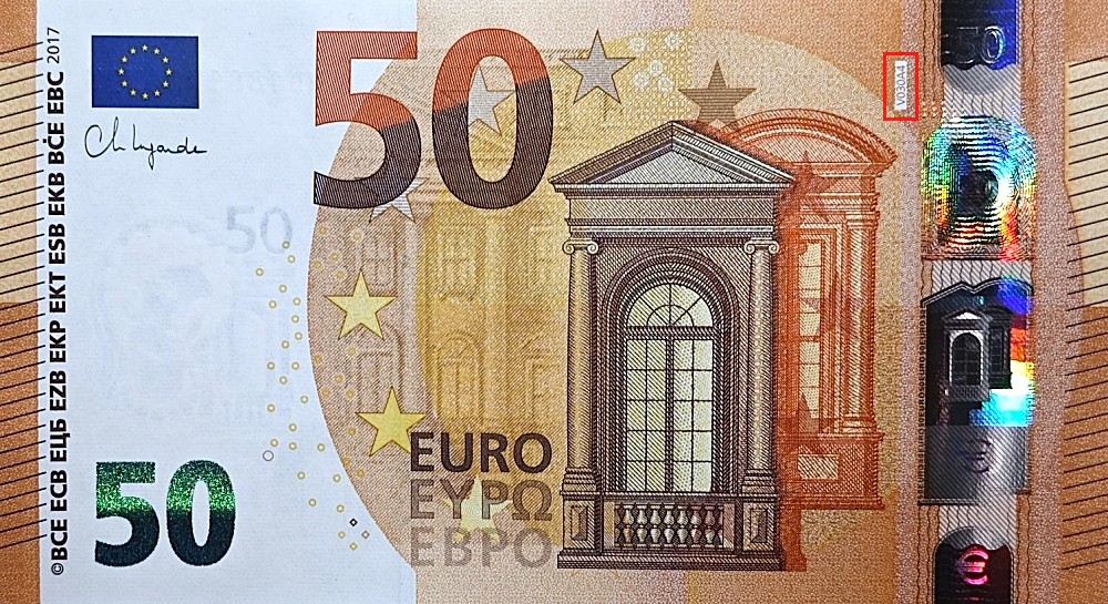 Billet de 50 € 2017 Espagne