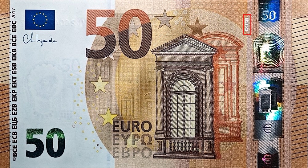 Billet de 50 € 2017 Espagne