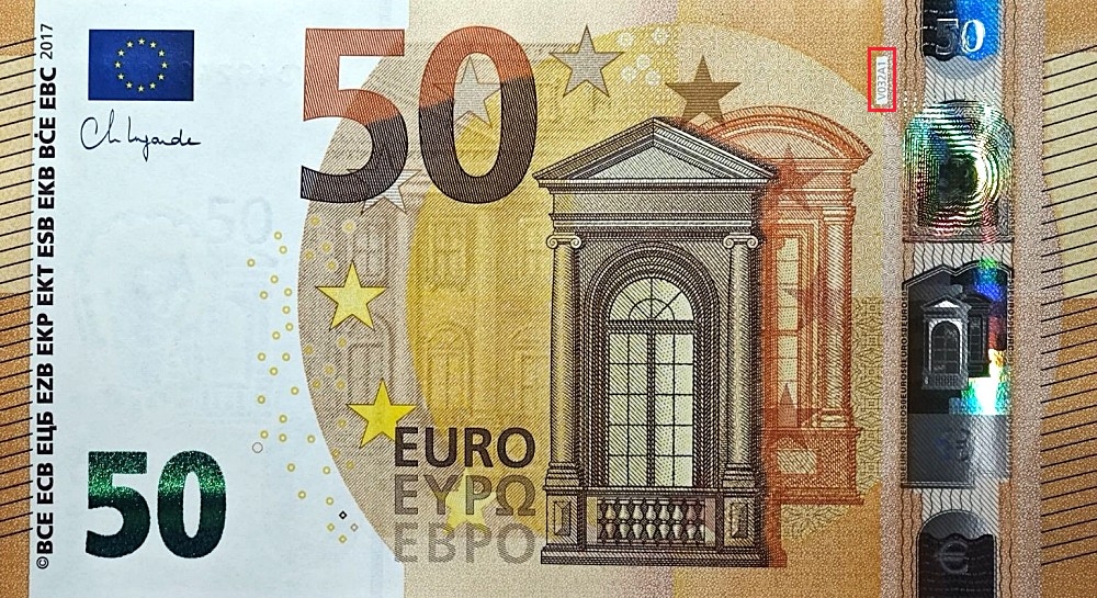 Billet de 50 € 2017 Espagne