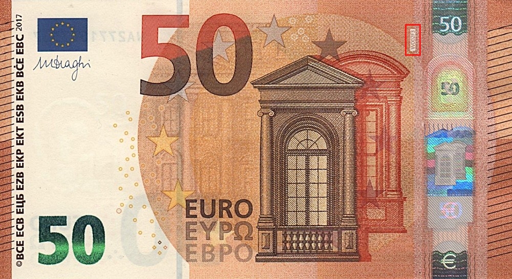 Billet de 50 € 2017 Allemagne